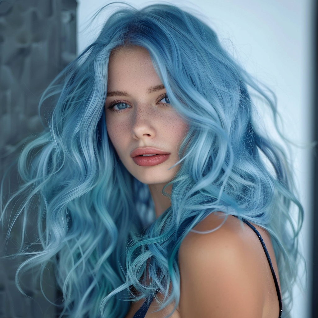 Blue Hairstyle Ideas_11