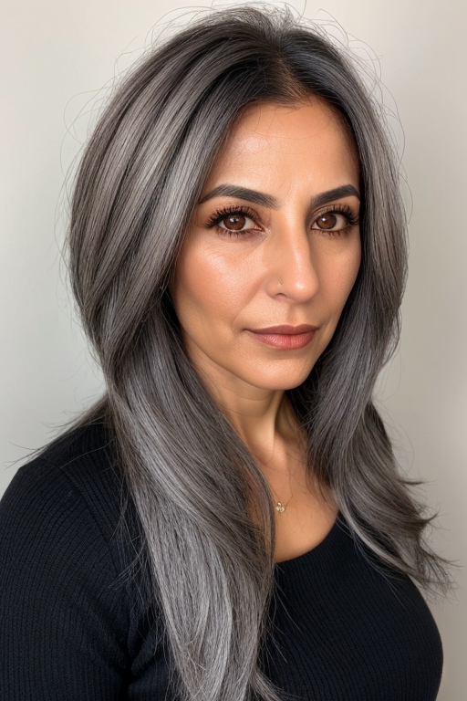 Gray Hair Blending Ideas_17