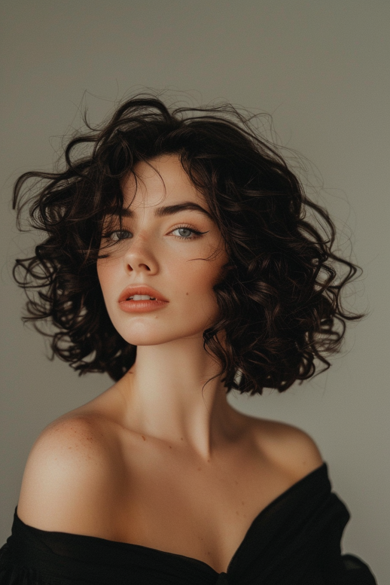 Effortlessly Stylish: 16 Beautiful Shoulder-Length Hairstyles for Curly Hair