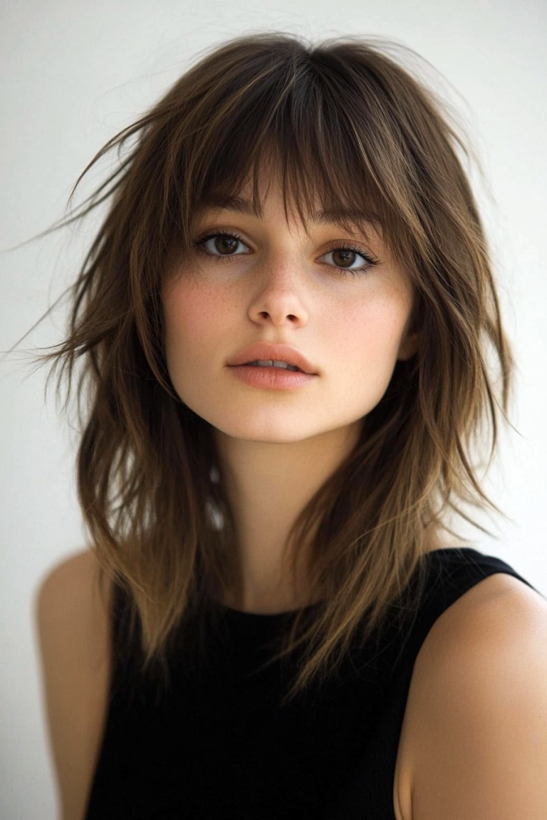 21 Stunning Hairstyles to Rock Blunt Bangs