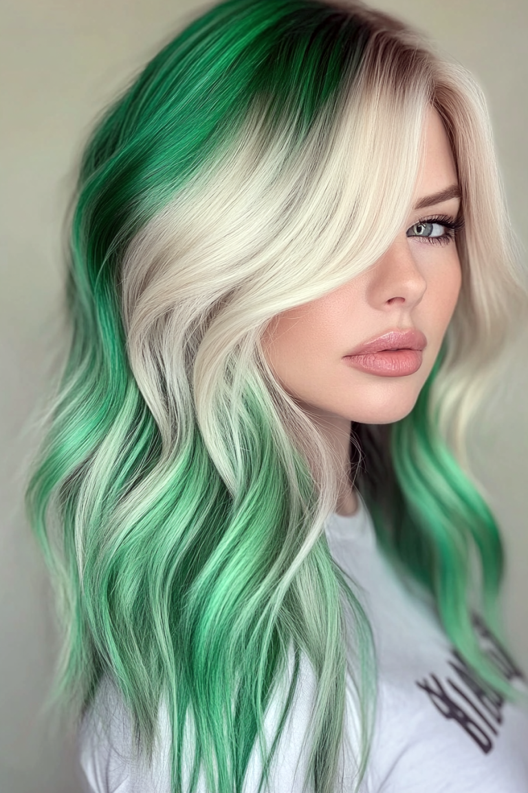 Vibrant Shades of Nature: 19 Stunning Green Ombre Hair Ideas to Inspire Your Next Look