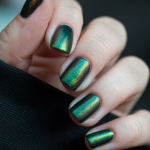 Elevate Your Style with These 17 Stunning Dark Green Nail Designs