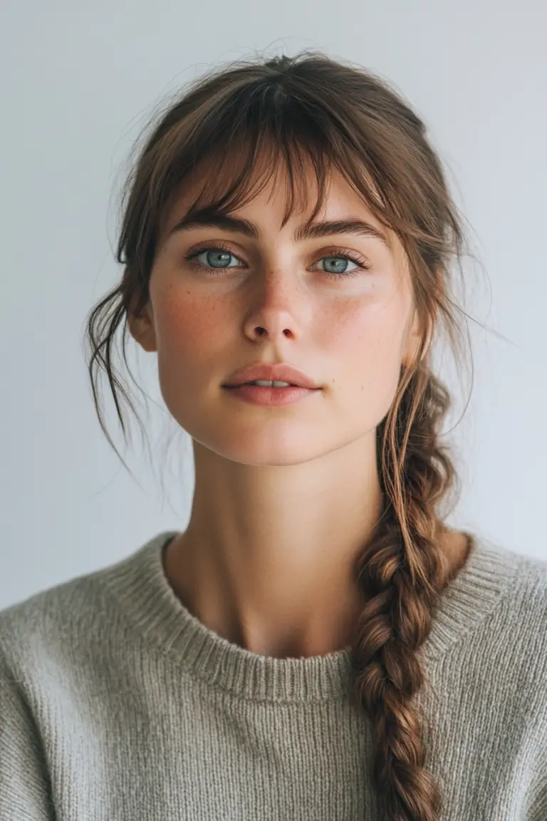 Braided Beauty: 19 Stunning Hairstyles with Bangs to Try Now