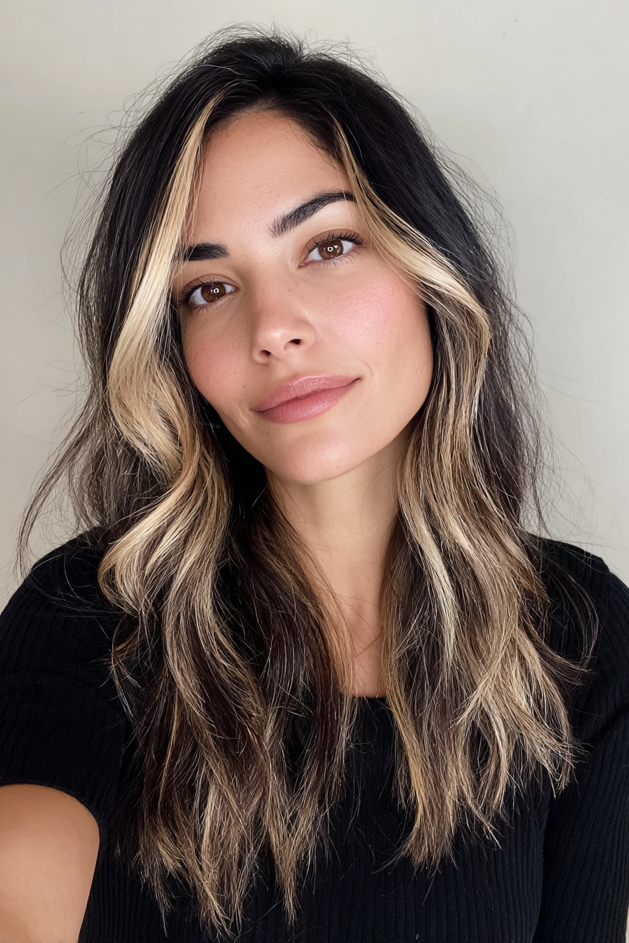 Black_Hair_With_Blonde_Highlights_6