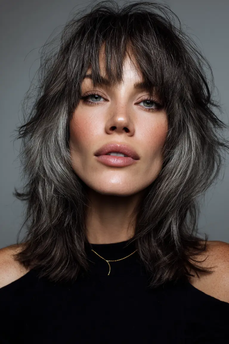 Unleash Your Inner Wild: 17 Wolf Cut With Bangs Styles to Elevate Your Look