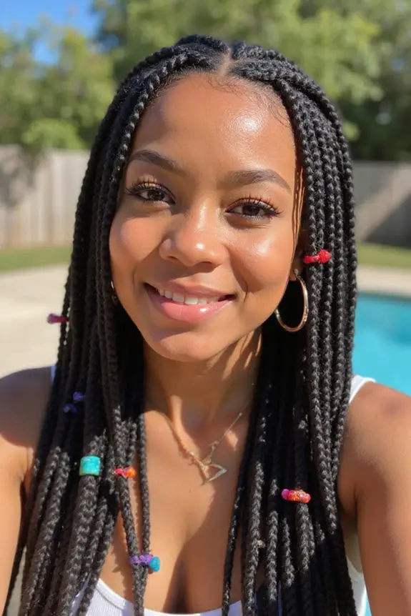 accessorize your cornrow braids