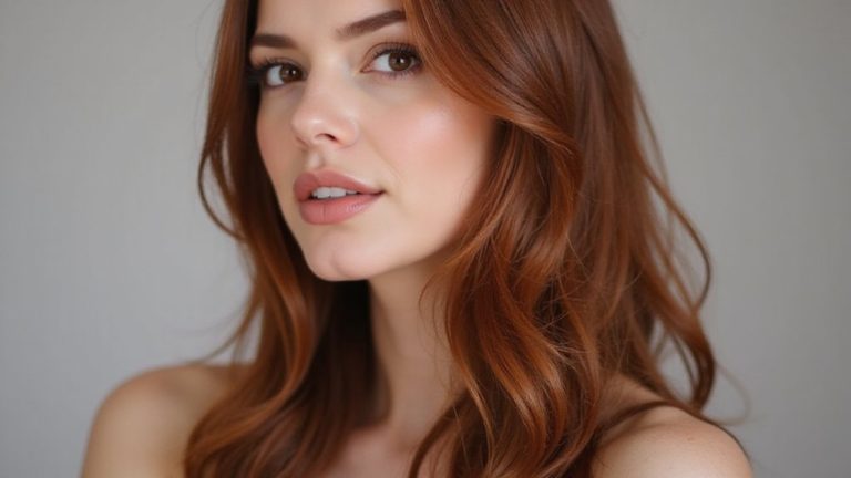 auburn straight hair styles