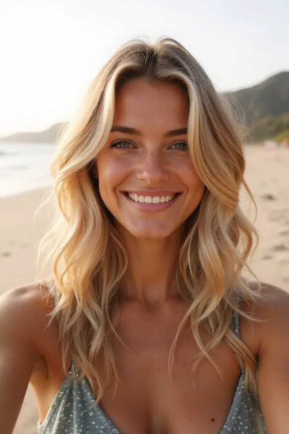 beachy waves styling technique