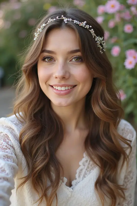 bohemian bridal loose waves
