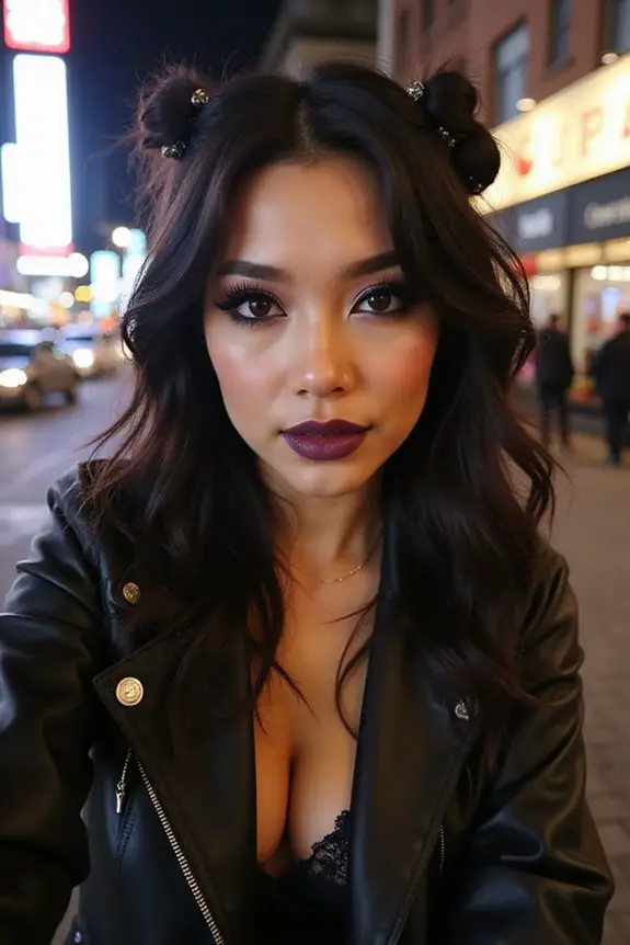 bold rocker inspired makeup look