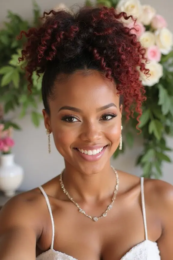 bold stylish curly mohawk