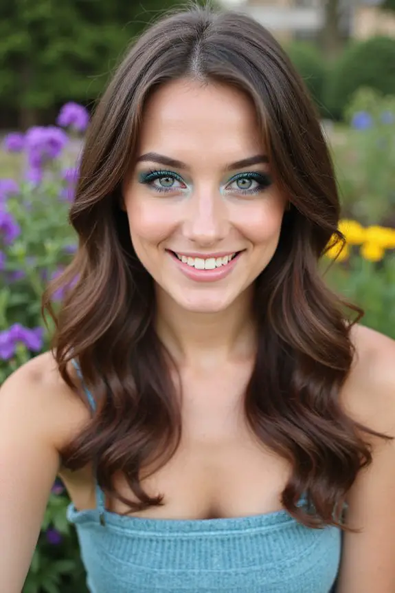 bold teal for blue eyes