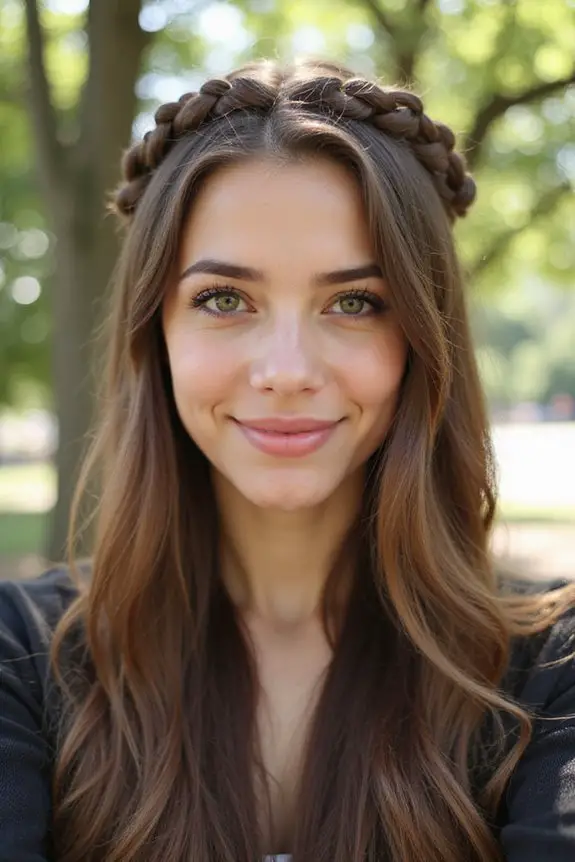 braided crown hairstyle tutorial