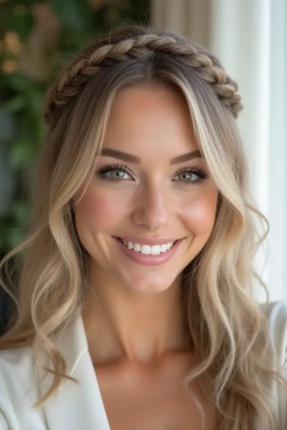 braided crown hairstyle tutorial