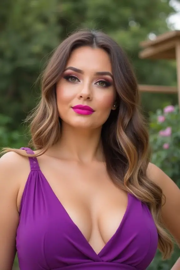 bright fuchsia makeup accents