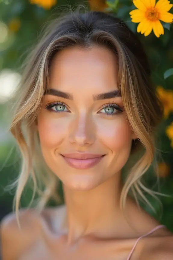 bright lemon eyeshadow application