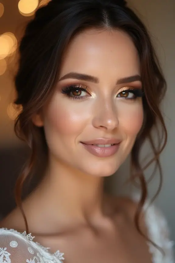 bronze eyeshadow with shimmer