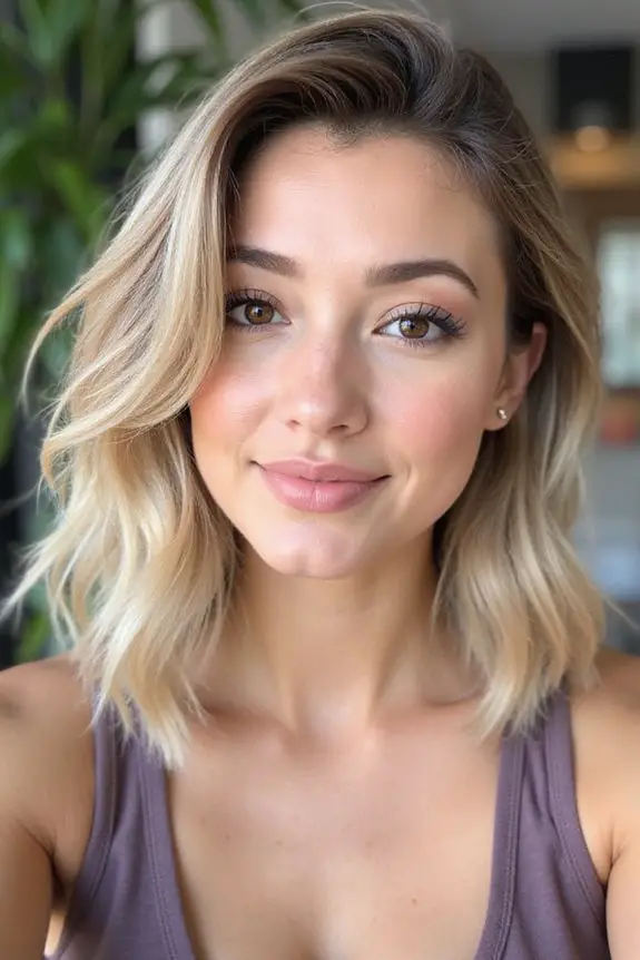 chic lob with undercut