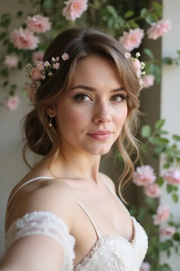 chic low chignon waves