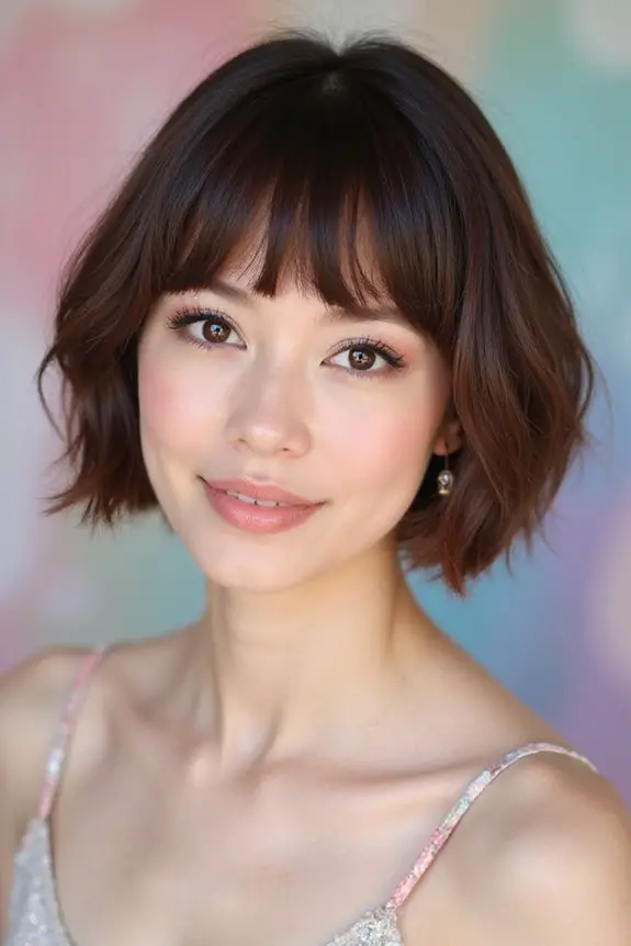 chic short bob hairstyle