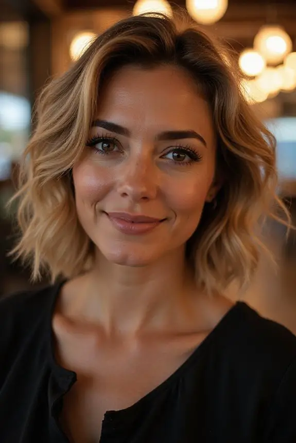 chic textured bob hairstyle