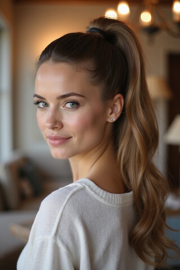 classic high ponytail tutorial