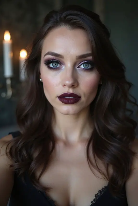 dark sultry bridal elegance
