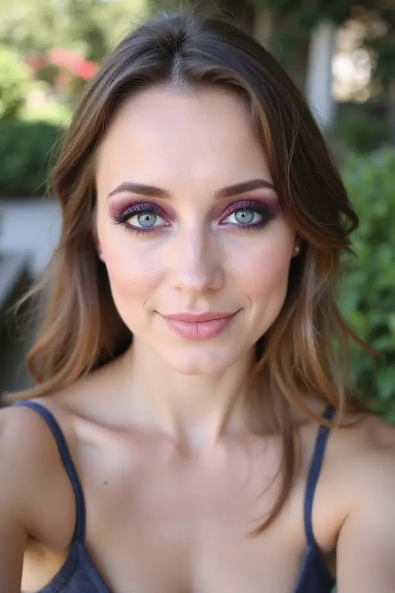 deep plum eye makeup