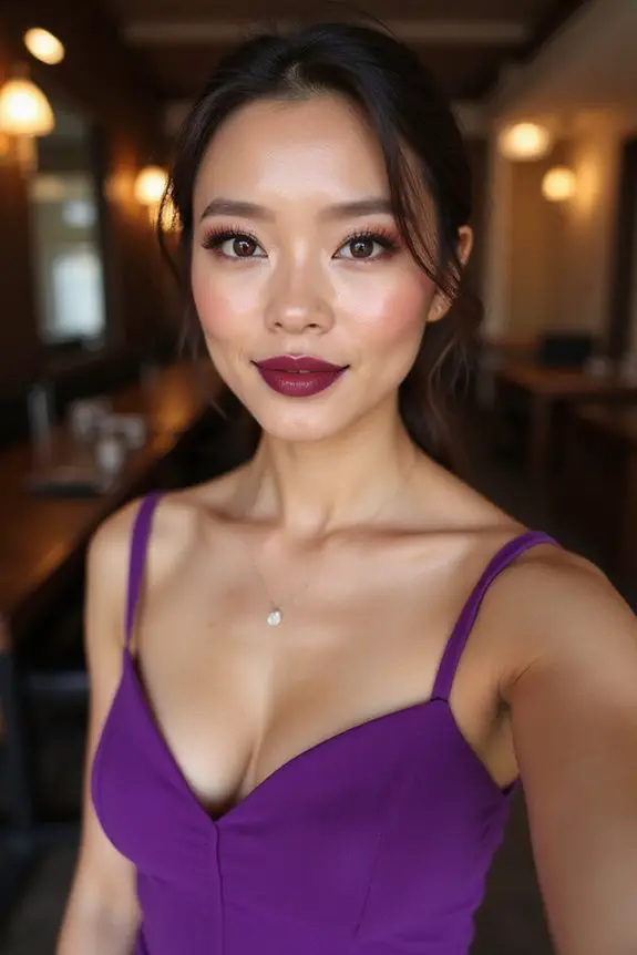 dewy skin berry lips