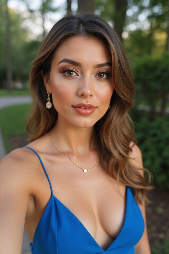 earthy tones enhance elegance