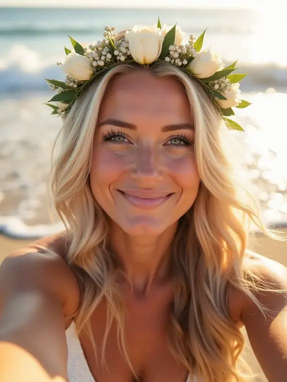 effortless bridal beach waves