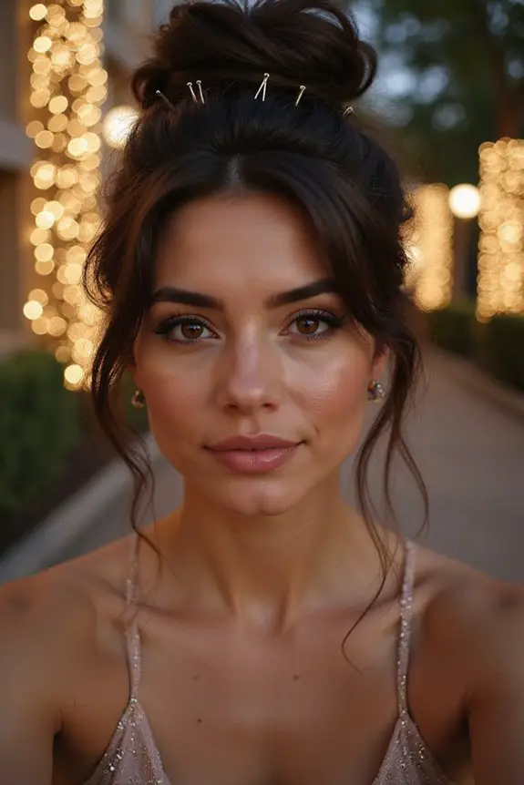 effortless chic messy bun