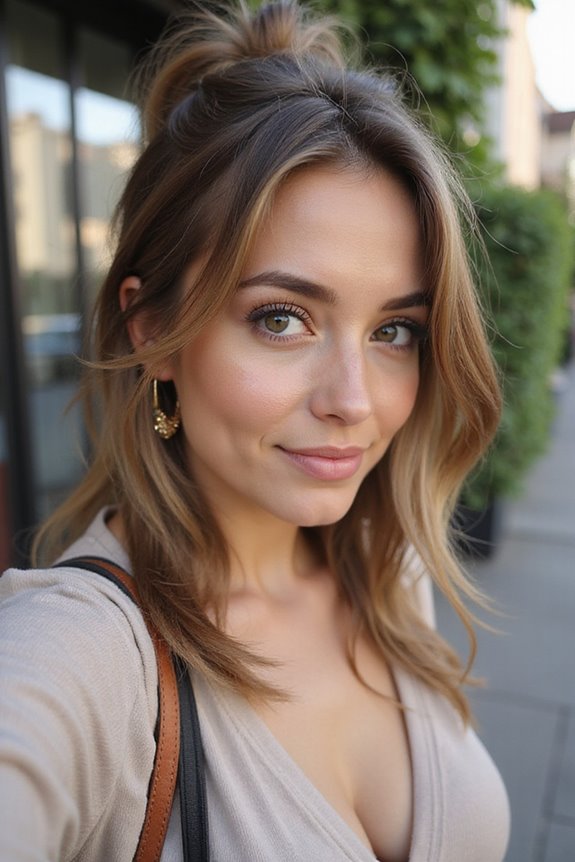 effortless chic side ponytail