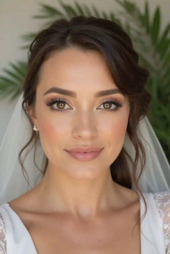 effortless modern bridal beauty