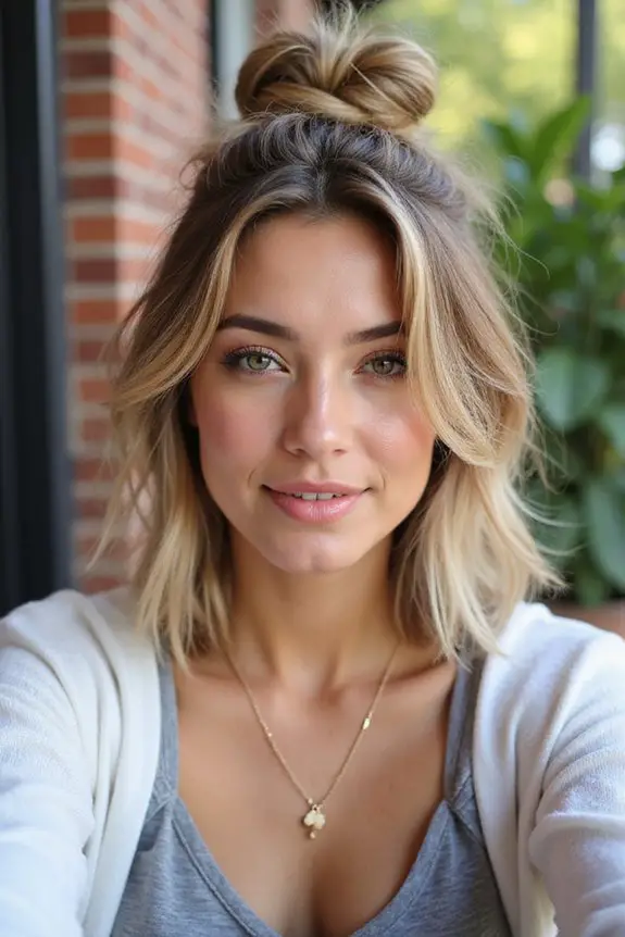 effortlessly chic messy bun