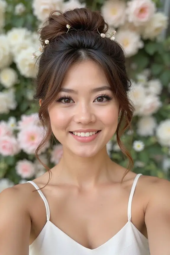 effortlessly elegant romantic updo