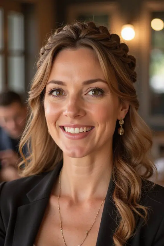 elegant braided crown hairstyle