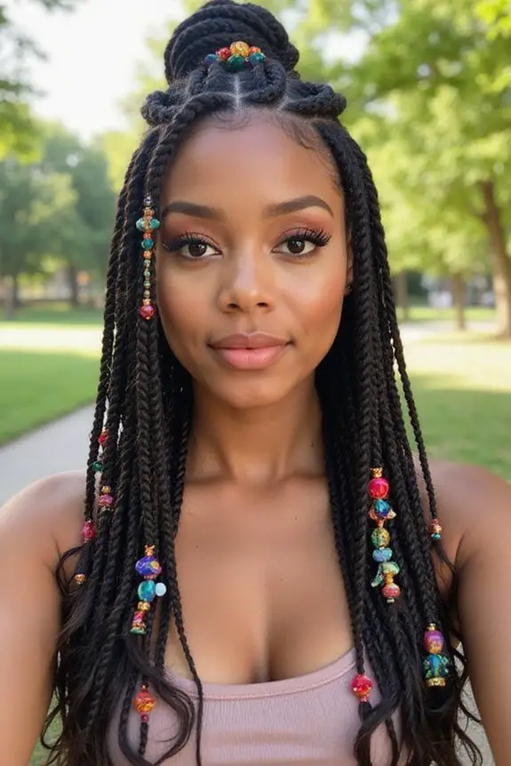 elegant casual cornrow hairstyle
