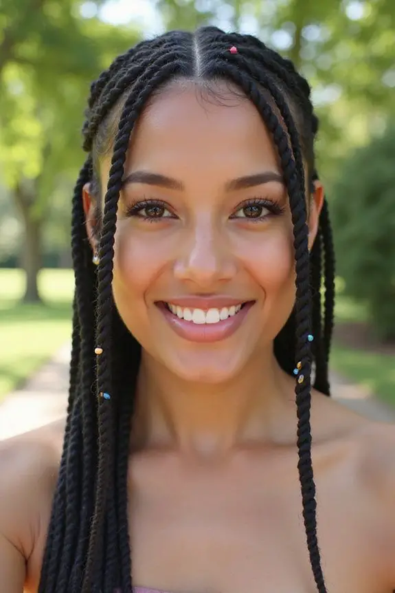elegant cornrow crown braid