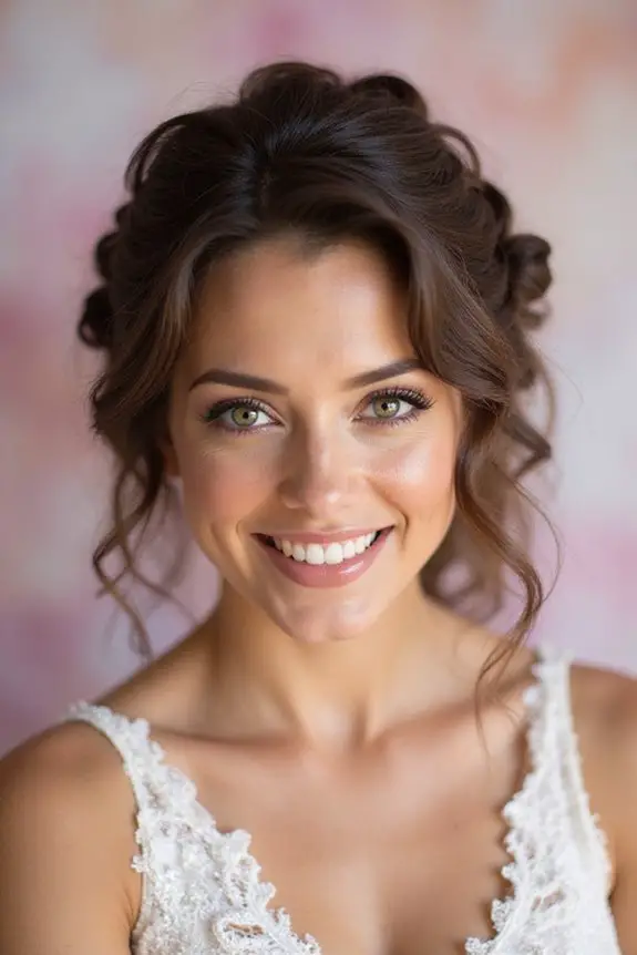 elegant curly updo tutorial