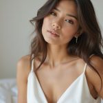 elegant makeup for white dress