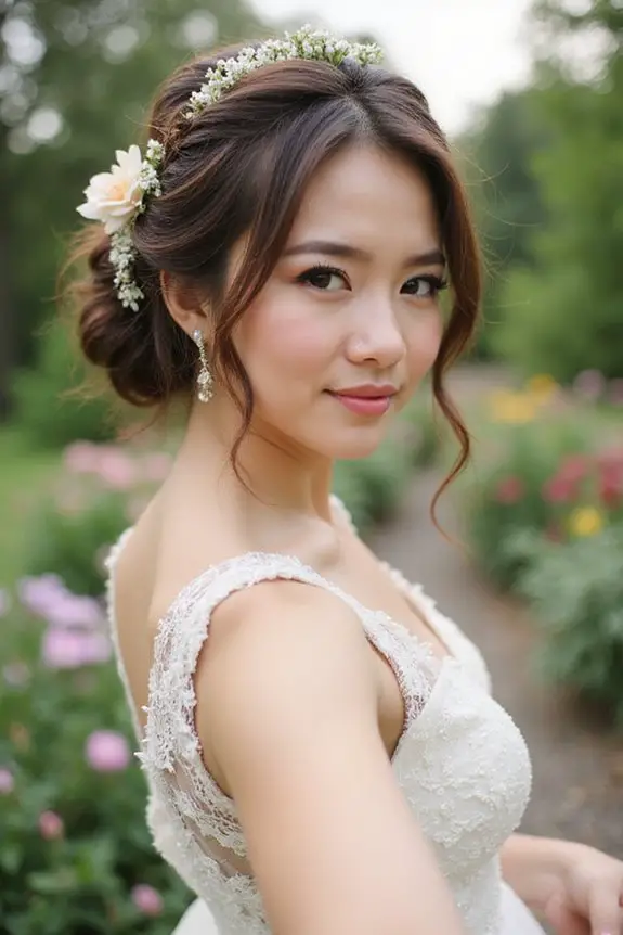 elegant relaxed boho bun