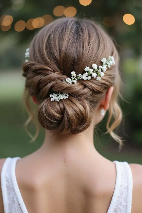 fishtail braided bun elegance