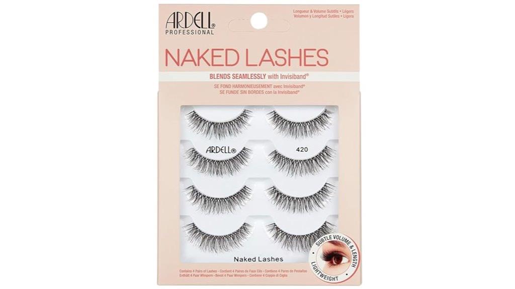 four pairs of lashes