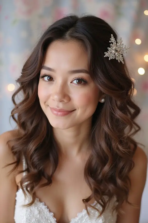 glittering accessories for curls