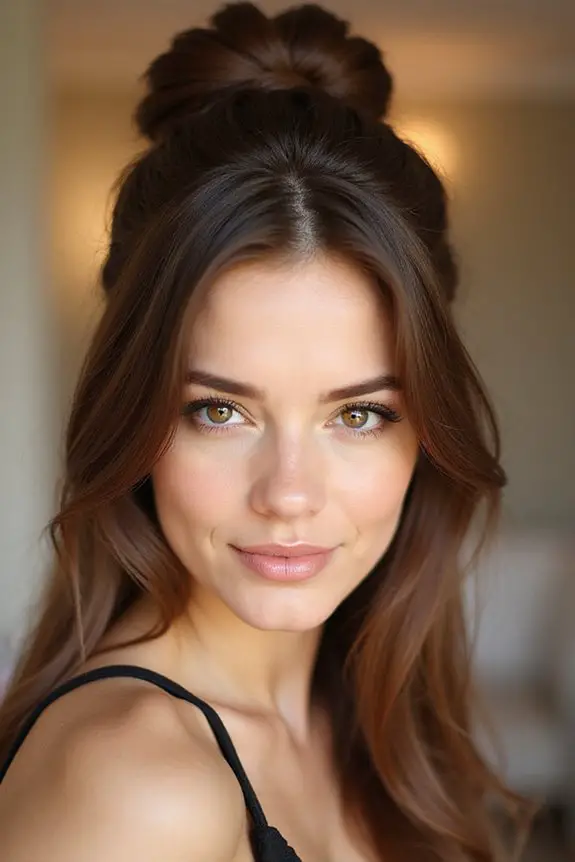 glossy high bun tutorial