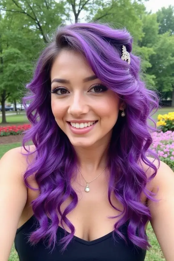 half up half down curls