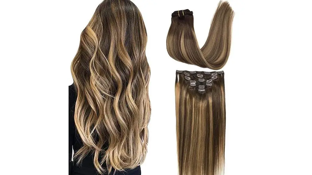 human hair clip ins