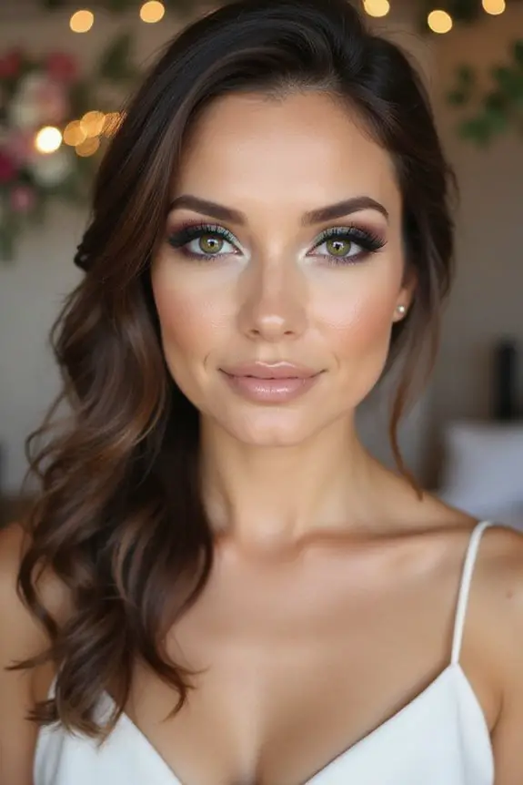 jewel toned bridal makeup magic