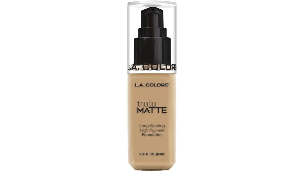 l a colors matte foundation